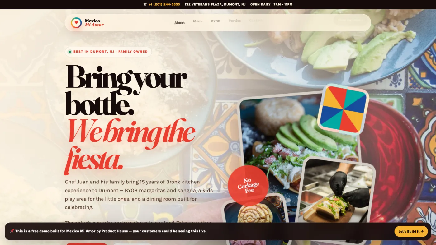 WordPress redesign for Mexico Mi Amor brand